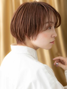 カバーヘアアンドスパ ブリス 浦和(COVER HAIR&SPA bliss) バーガンディ小顔ミニボブレイヤーショートTd2浦和20代30代40代