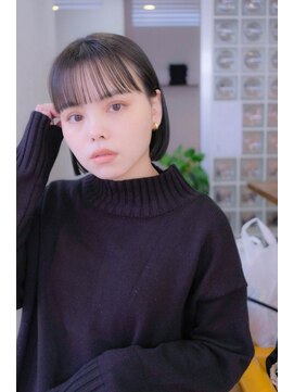 ソレイユ(Soleil) ぱっつんボブ/ワイドバング/切りっぱなし/表参道【松本匡介