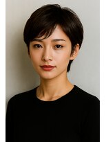 レナータ(Renata)&nbsp;【媚びない美しさ】凛と輝く、ミニマルな黒髪ベリーショート
