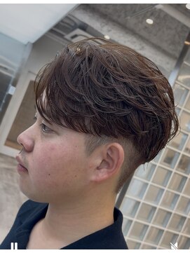 フィフスパーク(fifth PARK) 渋谷men'sセンターパートフェザーパーマフェザーショート微分け