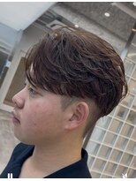 フィフスパーク(fifth PARK) 渋谷men'sセンターパートフェザーパーマフェザーショート微分け