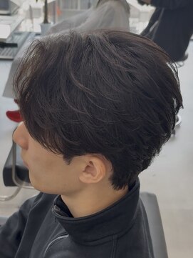 ゴート(GOATO) 曲がる縮毛矯正 フェザーショート 鹿児島メンズ