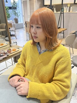 オーセンヘア(AUTHEN.HAIR) オレンジベージュ◎