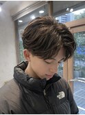 フェザーパーマニュアンスパーマアクティブショート韓国マッシュ