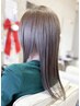 【ブリーチなし透明感】 カット＋ブリーチなしダブルカラー＋高濃度水素ケア
