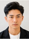 好印象ビジネスアップバングショートツーブロック