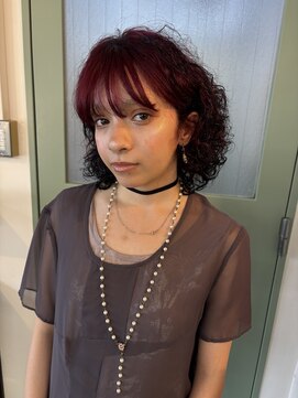 コレット ヘアー 大通(Colette hair) 【minami】ワインレッド×ブラック