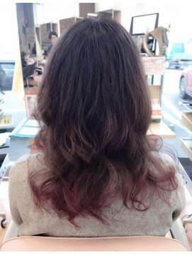 ウェーヴ 浜松小豆餅店(wave) 〈wave小豆餅店〉ダークチェリーピンクアッシュグラデーション春