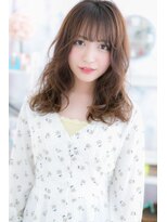 ヘアアンドビューティー ミック(Hair & Beauty miq)&nbsp;シースルーバングの甘辛グラマラスカール