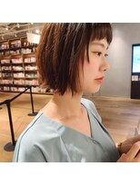 ヘアーエスクールシーユー 枚方T-SITE店(hair S.COEUR×Cu)&nbsp;外ハネボブ×ベビーバング