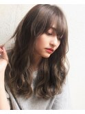 表参道 デジタルパーマ グレージュ 透明感 毛先パーマ 栗原/40