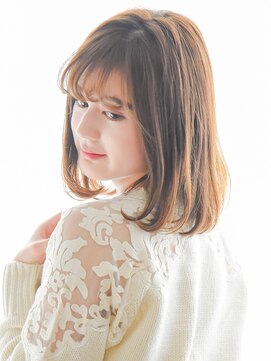 ヘアーサロン ラフリジー(Loufreasy) 【イルミナカラー】でことりベージュカラー × フレンチボブ