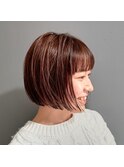 大人かわいいミニボブ