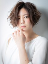 カバーヘア ブリス 北浦和(COVER HAIR bliss)&nbsp;抜け感かきあげ前髪抜け感ゆるふわグラボブw北浦和30代40代50