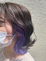 ブランコトレス 烏山店(BLANCO tres) インナーカラー(ラベンダー)