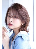 大人可愛い20代30代40代◎似合わせカットイメチェン流しバング