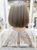 ゼン(ZEEN)&nbsp;【髪質改善/イルミナカラ－/ケアブリーチ　ボブ】ZEEN@20代30代