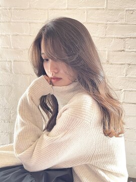 チョビー 銀座(chobii) 抜け感ヘア/イルミナ/コテ巻き風/冬カラー/ゆるふわ/韓国ヘア