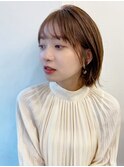 【BAYROOM】プチくびれショートボブ×キャラメルベージュ