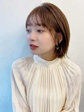 ベイルーム(BAYROOM by HONEY omotesando) 【BAYROOM】プチくびれショートボブ×キャラメルベージュ