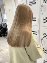 サンク 原宿 表参道(cinq)&nbsp;ミルクティーベージュダブルカラーインナーカラーケアブリーチ