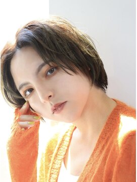 ラヴェストバイフレイスウェル(LOVEST by frace well) 【LOVEST服部】ちょいモードセンターパート/  前髪なし