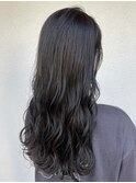 透明感アッシュブラック