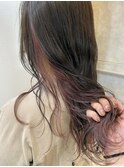 耳かけ大人かわいいモーヴカラー艶カラー30代40代50代