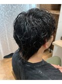 メンズウルフカット,パーマ【草加】