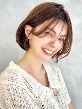 アンク(ank) ショートボブ×ナチュラルボブ×ミニボブ20代30代40代エモージュ