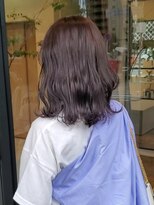 ヘアーアイスカルテット(HAIR ICI QUARTET) 20代30代40代ブリーチなしラベンダーグレージュくびれミディ