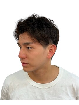 銀座マツナガ 神田店 20代30代垢抜けツーブロック刈り上げアップバング