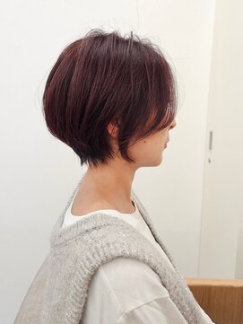 ユトリ ヘアーアンドスパ(YUTORI hair&spa) 秋ピンク×丸みショート