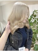ミルクティーピンクアッシュベージュミディアムウルフレイヤー