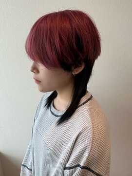 サラ ビューティー サイト 古賀店(SARA Beauty Sight) ブリーチ/ピンク/冬カラー/ウルフ/メンズライク/10代20代