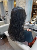ロングパーマ