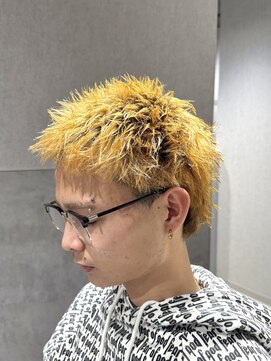 テクト バイアッシュ 吉祥寺店(Tect by Ash) ハイトーンスパイキーショートザクザクアップバングショート