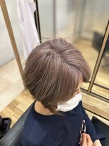 ポート 蕨(PORT)&nbsp;【篠原】流行りの白髪ぼかしハイライトでベージュほんのりピンク