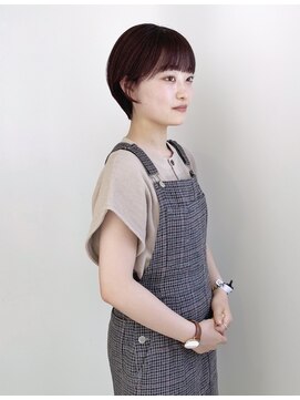 ゴーズゴー 吉祥寺(e)店(go s go) ボブ/ショートボブ/ワイドバング/ピンクオレンジ