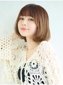 ツヤ感溢れるボブ