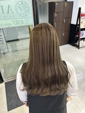 アイズ 本厚木(AIZU) 白髪ぼかしハイライト オリーブベージュ