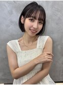  ブリーチなしカラー伸ばしかけヘア簡単スタイリング小顔ヘア