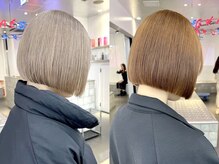 下北沢/ミルクティーベージュ/ダブルカラー/ブリーチ/髪質改善