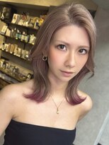 サニー 渋谷(SUNNY)&nbsp;エンドカラー、ピンクミルクティーベージュ、ケアブリーチ