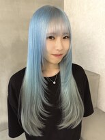 アドネ プライム(adne prime)&nbsp;ブルーカラー/ペールブルー/姫カットレイヤー