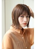 イルミナカラー×外ハネミディアム
