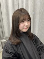 ウリ 横浜(uli)&nbsp;【arin指名限定】ミディアムレイヤー×オリーブグレージュ