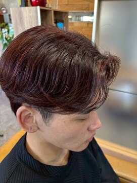 マインド サイトー ヘア アンド スパ mind saito hair&SPA センターパート×ハイライト