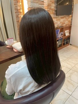 髪質改善/顔周りレイヤーカット/グレージュ[千葉/千葉駅]