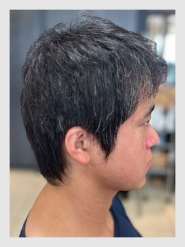 クリアオム 春日部(CLEAR homme) メンズ 刈上げなしショートスタイル 眉カット